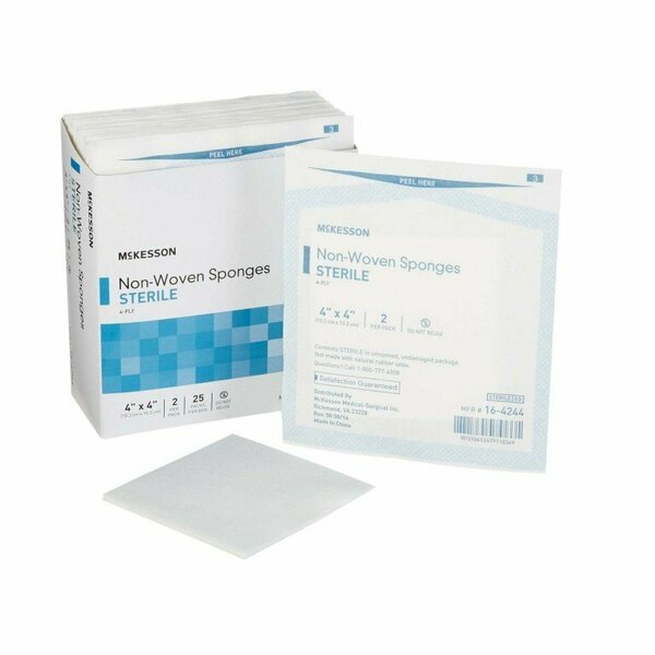 Mckesson Sterile Nonwoven Sponge, 4 x 4 Inch, 50PK 16-4244